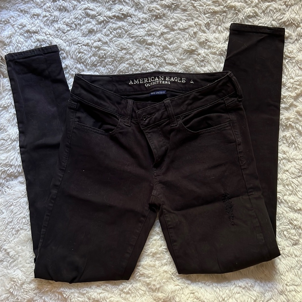 ✨AMERICAN EAGLE SUPER STRETCH BLACK JEGGING✨